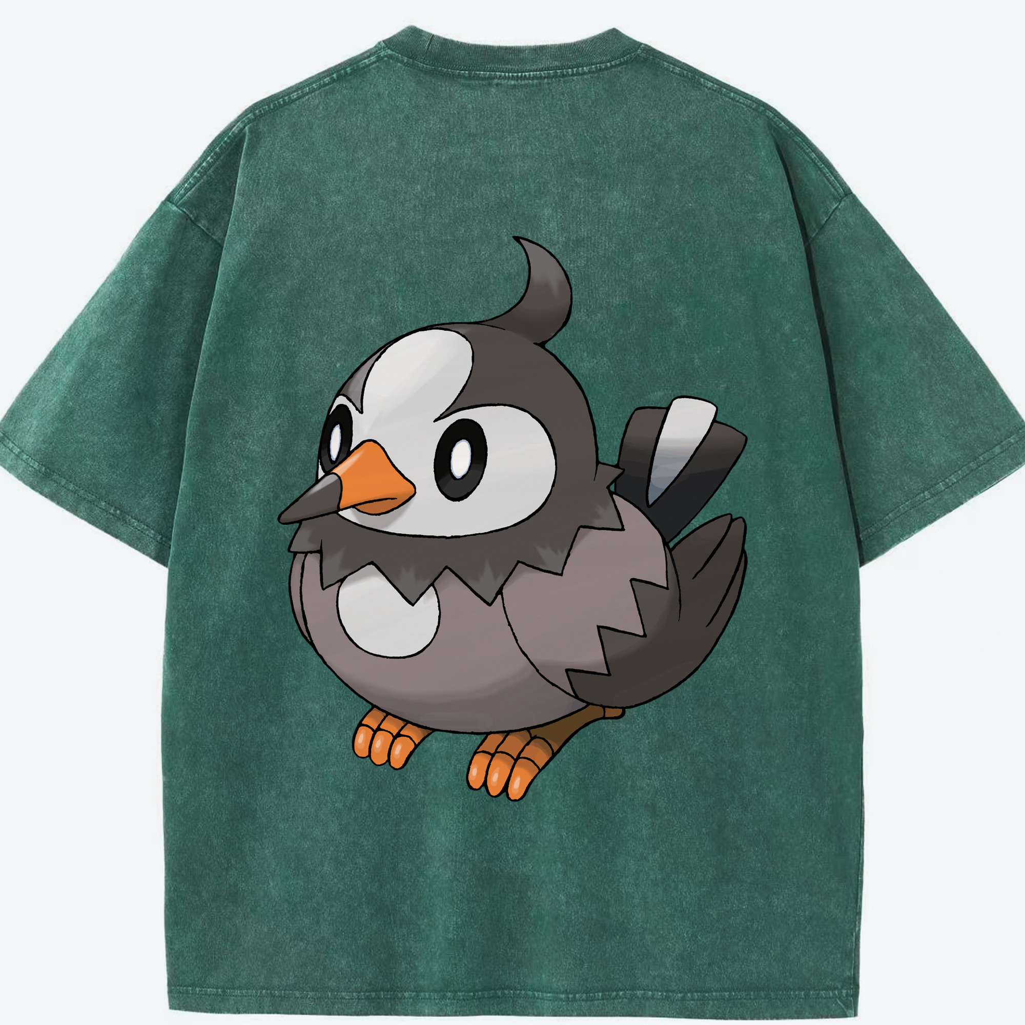 （画像用） ポケットモンスター Pokémon 綿100% ヴィンテージ風 半袖Tシャツ（背面プリント）